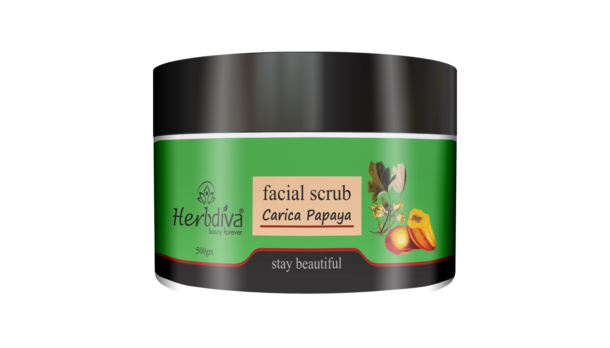 Facial Scrub Carica Papaya 500