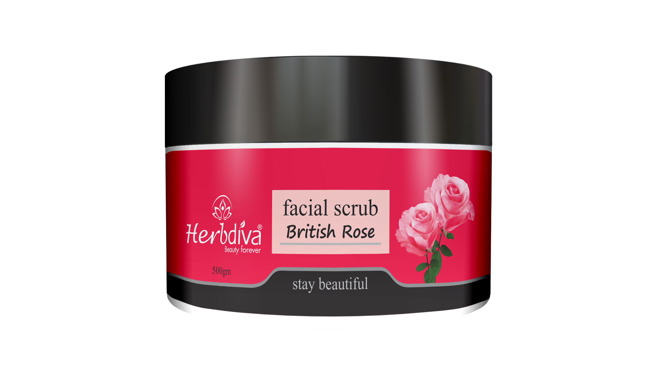 Facial Scrub British Rose 500